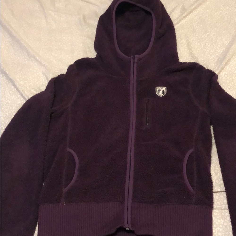 Purple Teddy Zip Up
